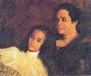 Juan Luna Nena y Tinita oil